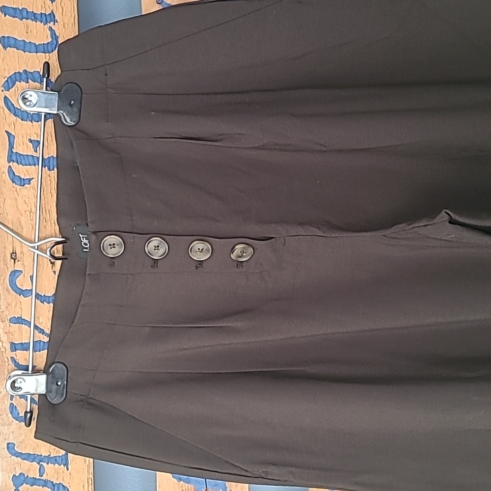LOFT cropped wide leg pants - Picture 2 of 8